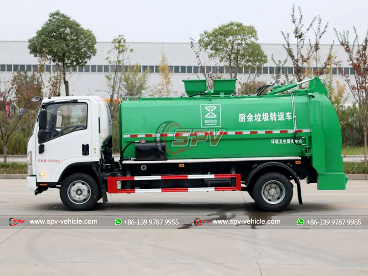 ISUZU NPR Kitchen Waste Removal Truck - Left Side
